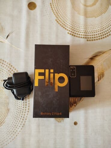 z fold 4 qiymeti: Samsung Galaxy Z Flip 4, цвет - Черный — 4