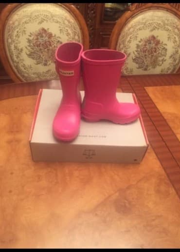 детская обувь сапожки: Teze 3-4 yawa hec istifade olunmuyub oz karopkasidi Hanter firmasin — 1