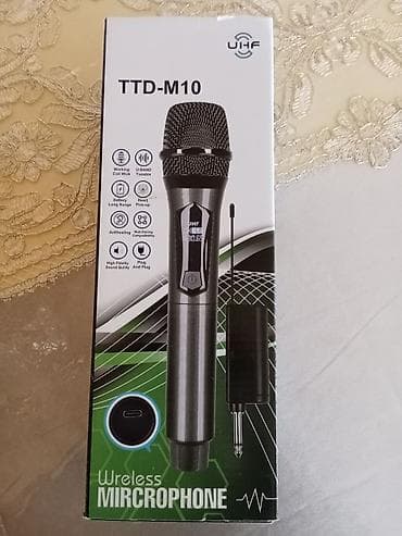 smart tv ikinci el: UHF TTD-M10 simsiz mikrofon - UHF texnologiyası ilə sabit və aydın — 1