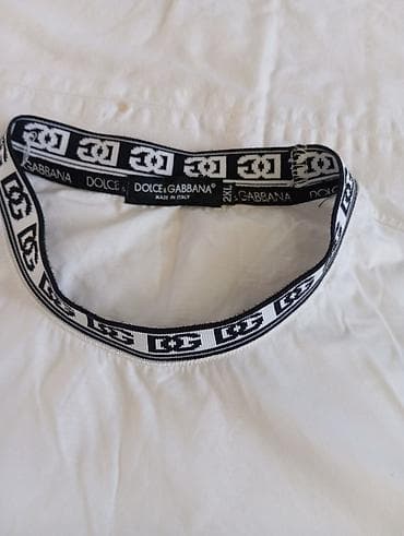 гель лаки: Мужская футболка, Dolce & Gabbana, 2XL, цвет - Белый — 2