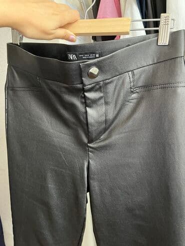 1 dollar neçe manatdir: Zara dəri görünüşlü, özünden parlaqlığı da olan şalvar. M — 8