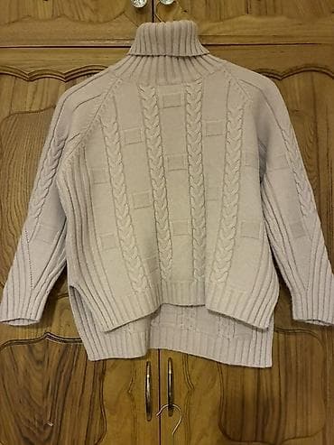 Женская одежда: Qadınlar üçün iki hissəli trikotaj dəst S/M - Rəng: açıq çəhrayı-krem — 4