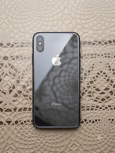 iphone xs max kredit: IPhone X, Space Gray, Simsiz şarj — 3
