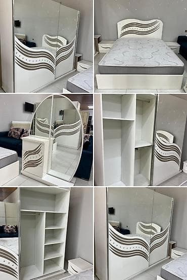 Ev və bağ: *Yataq desti satılır* Dolab ölçüleri Eni 240sm Hund 215sm Derinlik — 1