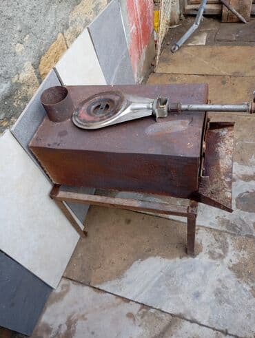 iran peçlər: Metalkonstruksiya odun/kömür sobası və qaz başlığı - Material: qalın — 4