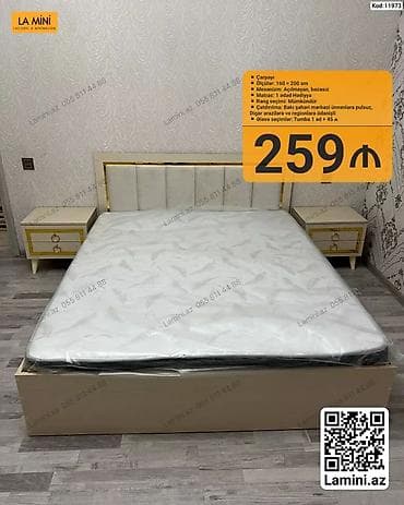 Çarpayı – La Mini - Ölçülər: 160 × 200 sm - Mexanizm: Açılmayan — 2