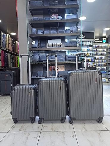 Sərnişin səyahətləri üçün 3-lü çamadan dəsti - Material: sərt korpus lalafo.az -da Sərnişin səyahətləri üçün 3-lü çamadan dəsti - Material: sərt korpus