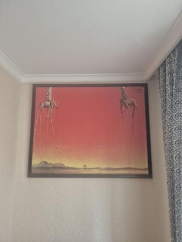 Musiqi alətləri: Surreal üslubda divar rəsmi/poster - Mövzu: Salvador Dalí-nin məşhur — 2