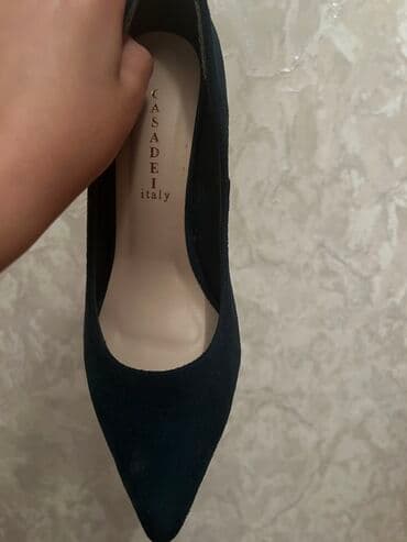 stradivarius stiletto: Tuflilər, Ölçü: 38, rəng - Göy, Yeni — 2