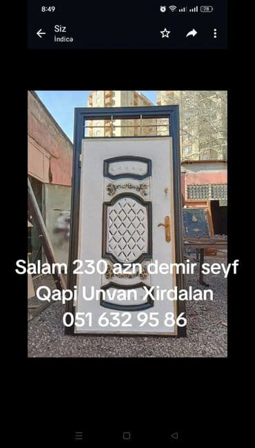 kreditle demir qapilar: Yeni Giriş qapısı Zəmanətli, Ödənişli quraşdırma, Ödənişli çatdırılma, Rayonlara çatdırılma — 5