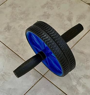 bas gitara: İki təkərli qarın məşq çarxı (ab wheel) - İkili təkər dizaynı: daha — 1