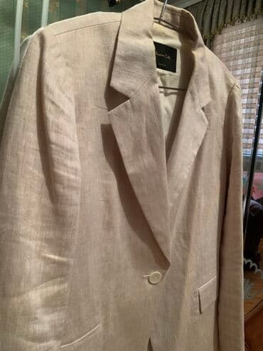 qara uzun don: Pencək, Massimo Dutti, Kətan, L — 4