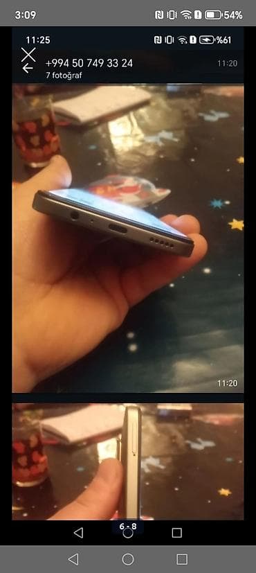 baki telefon: Honor X7c, 128 GB, rəng - Yaşıl, Barmaq izi — 2