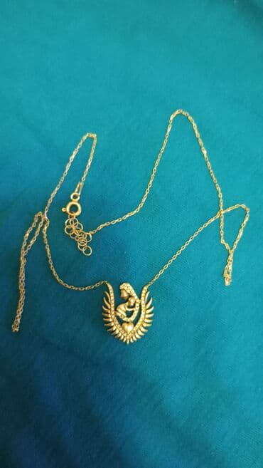 yuxuda qizil sirga itirmek nedir: Qızıl rəngli zəncir və asma kolye gumuw sep - Zərif, incə halqalı — 1