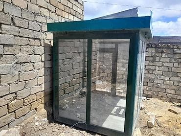 koşk: Şüşəli köşk/pavilon - Material: alüminium profil karkas, dörd tərəfi — 3