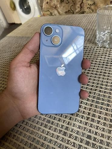android 14 tv box: IPhone 14, Mavi, Face ID — 1