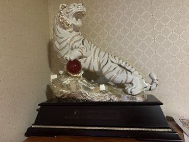 pələng şəkilləri: Fiqur, Keramika, rəng - Ağ — 1