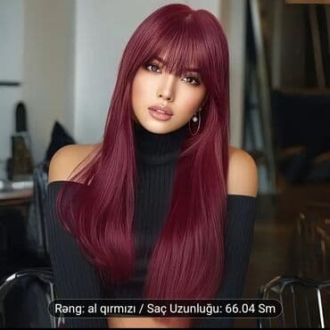 sac rəngi: Uzun saçlı qadın parikləri - Model: təbii düşümlü, düz və ya yumşaq — 4