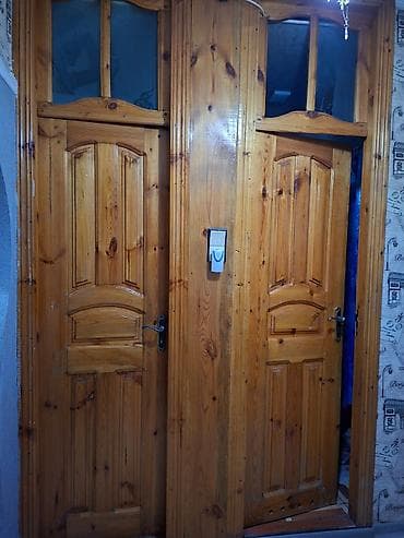 hamam kabinaları: Hamam tolet qapisi ve kuxna qapisidir - Material: təbii şam ağacı - — 5