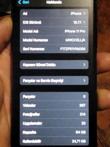 qoruyucu ekran: IPhone 11pro Xüsusiyyətlər: - Ön tərəfdə bir neçə sensor üçün — 2