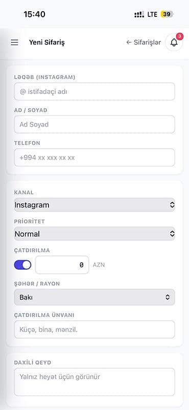 📝 TƏSVİR Biznesinizdə bu problemlər var? * Sifarişlər qarışır — 3