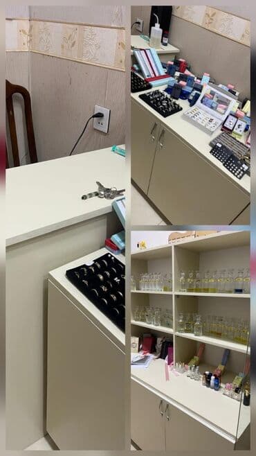 Boş vitrin satılır. Rəflər və saxlanc yeri ilə təchiz olunmuş bu