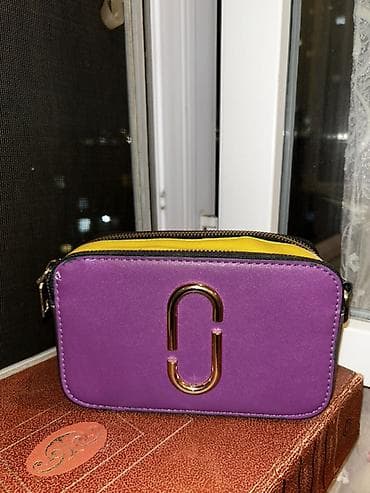 marc jacobs: Çiyin çantası – mini “camera bag” formatı - Rəng: bənövşəyi ön hissə — 4