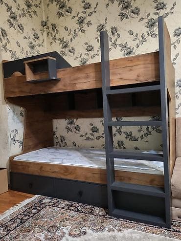 Ev üçün mebel: Yeni, İkinəfərlik çarpayı, Bazalı, Matras ilə, Siyirməli, Türkiyə — 6