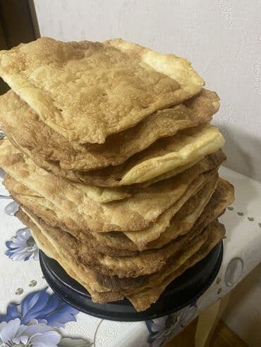 Məhsul: Ev üsulu yuxa-lavaş (qat-qat, dördkünc formalı, qızardılmış)