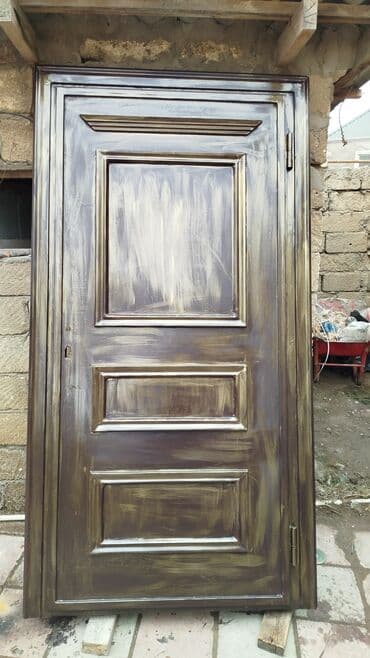 Dekorativ divar panelləri: Metall giriş qapısı - Material: qalın metal lövhə, möhkəm karkas - — 5