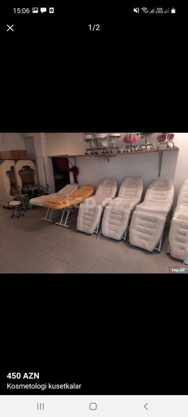 iwlenmiw dik: Yeni, Kosmetoloji kuşetka, Qatlanmayan, rəng - Ağ — 2