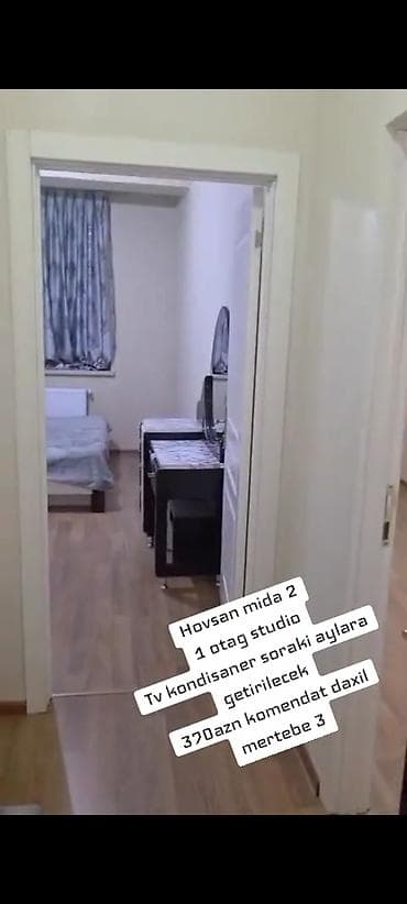 kiraye ev verilir: 1 otag studio.Hovsan mida 2.Makler hakki 100azn — 2