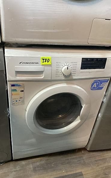 Məişət texnikası: Powerful önyükləməli paltaryuyan maşın - Enerji sinfi: A+ (etiketdə — 1