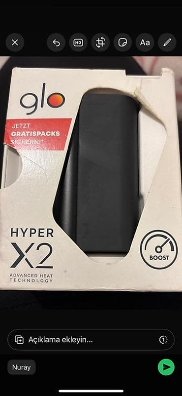 qol saati telefon: Glo Hyper X2 tütün qızdırma cihazı - Model: Glo Hyper X2 - — 1