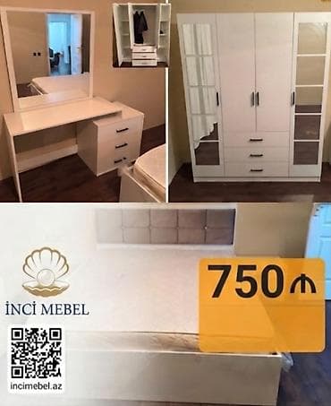İkinəfərlik çarpayı, Termo, Dolab, 2 tumba, Azərbaycan, Yeni — 1