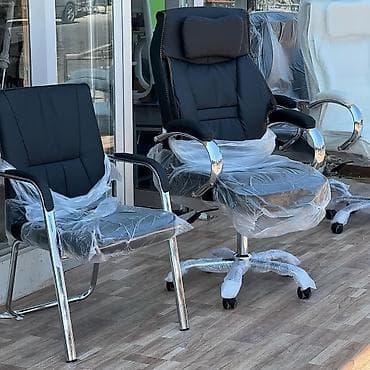 qedimi kreslo: Yeni, Təkərli, Qolları tənzimlənir, Dəri — 3