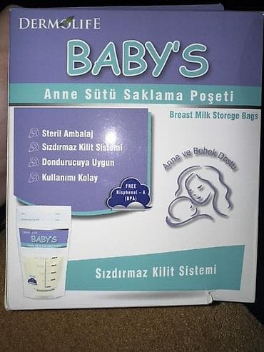 Dermolife BABY’S – Ana südü saxlama poşetləri - Steril qablaşdırma -
