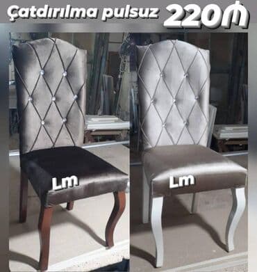 stullar qiymeti: OTURACAQ/STUL Sifarişlə və yeni Qiymət : 220₼( 6 ədədi) Çatdırılma — 2
