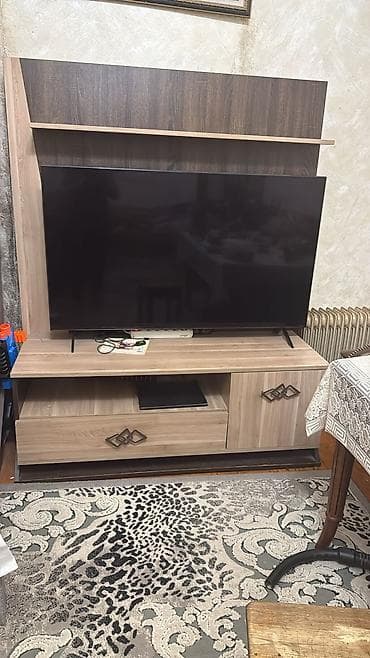 Qonaq otağı və dəhliz üçün mebel dəsti - Rəng: açıq palıd və tünd qoz