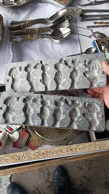 Şirniyyət qəlibləri, rəng - Gümüşü, Metal, Fiqur