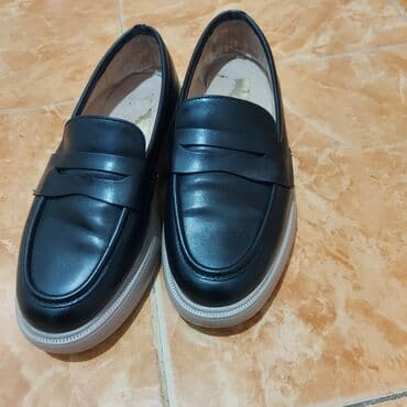 детские кожаные ботинки: Размер: 37, цвет - Черный, Б/у — 1