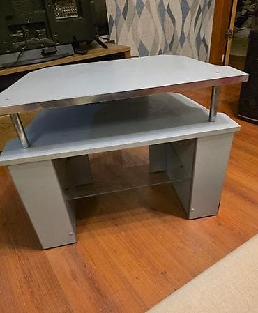 alfemo mebel: Düz TV altlığı, Polkalı, Laminat — 1