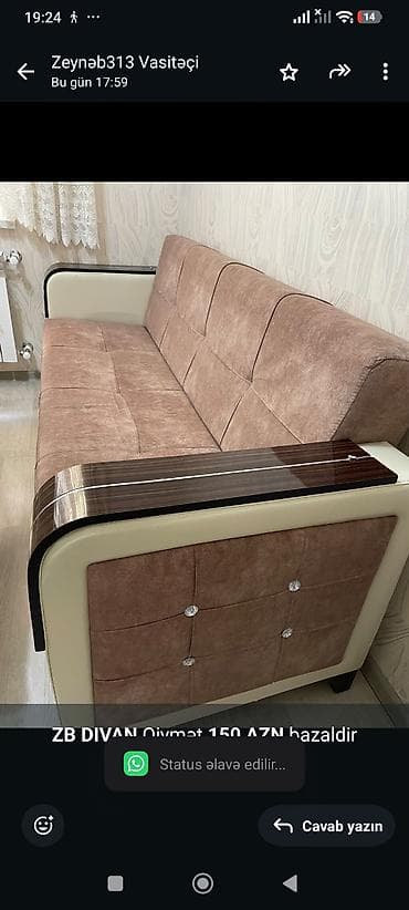 *ZB* *DIVAN* Qiymət *150 AZN* bazaldir ünvan Masazır lalafo.az -da *ZB* *DIVAN* Qiymət *150 AZN* bazaldir ünvan Masazır
