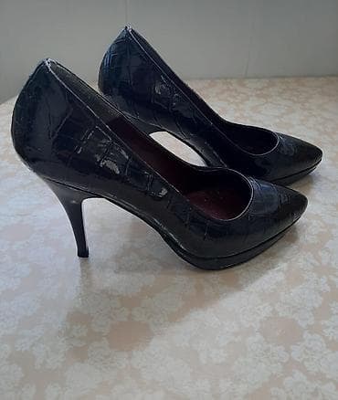 Qadın ayaqqabıları: Tuflilər, Ölçü: 37, rəng - Qara, Yeni — 2