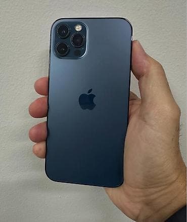 IPhone 12 Pro, 256 GB, Göy, Zəmanət, Face ID, Sənədlərlə