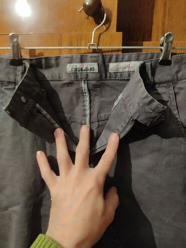 boş şalvar oğlan ucun: 2 ədəd kişi şalvarı dəsti 1) Boz rəngli Forex Jeans şalvar - Bel — 3