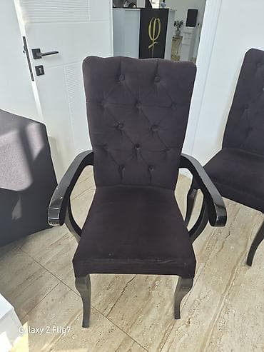 komputer masa: Qonaq otağı üçün, İşlənmiş, Qatlanmayan, rəng - Qara Stul — 3