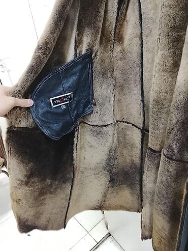 дубленки в баку: Мужское пальто, 2XL, цвет - Черный — 3