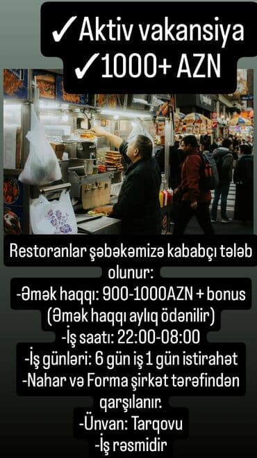 работа баку без опыта: Tel📞:0517986473 Ətraflı məlumat üçün ofisə yaxınlaşa bilərsiz.Həftənin — 12