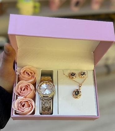 sve od koze: Yeni, Klassik Saat dəsti, rəng - Gümüşü — 2